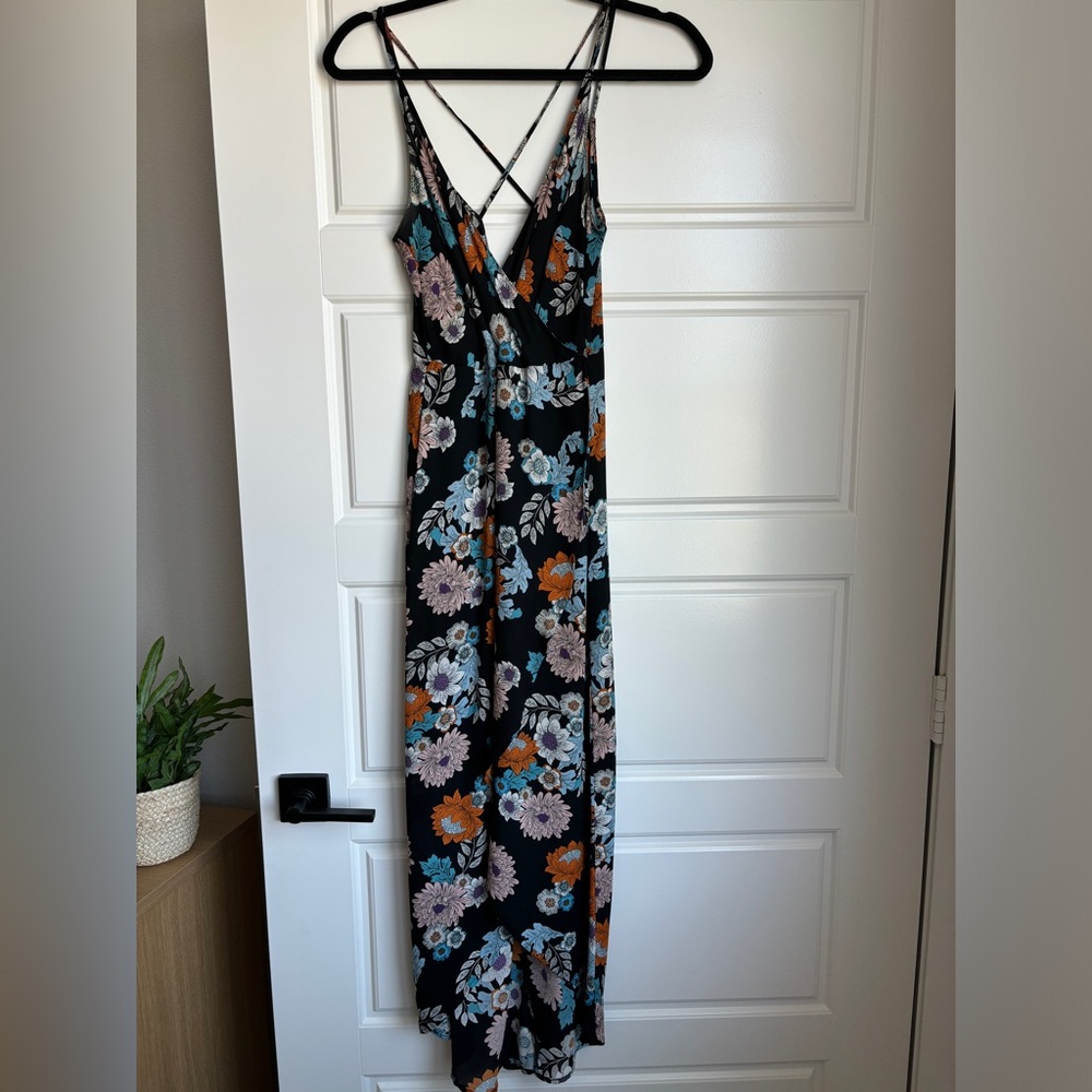 ASTR black flower dress